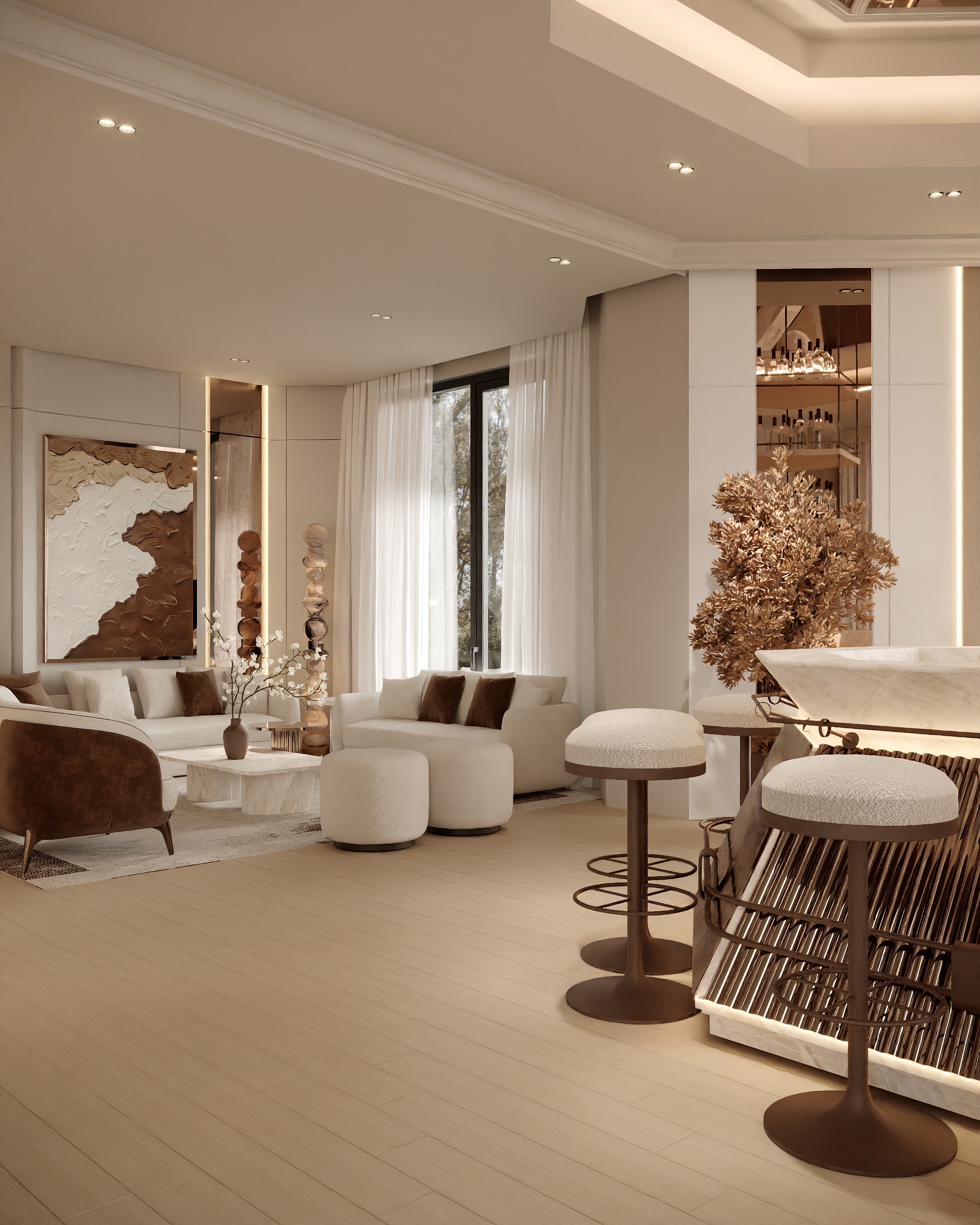 LIVING AREA WITH DRINK ZONE-13