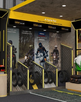 reise moto booth design