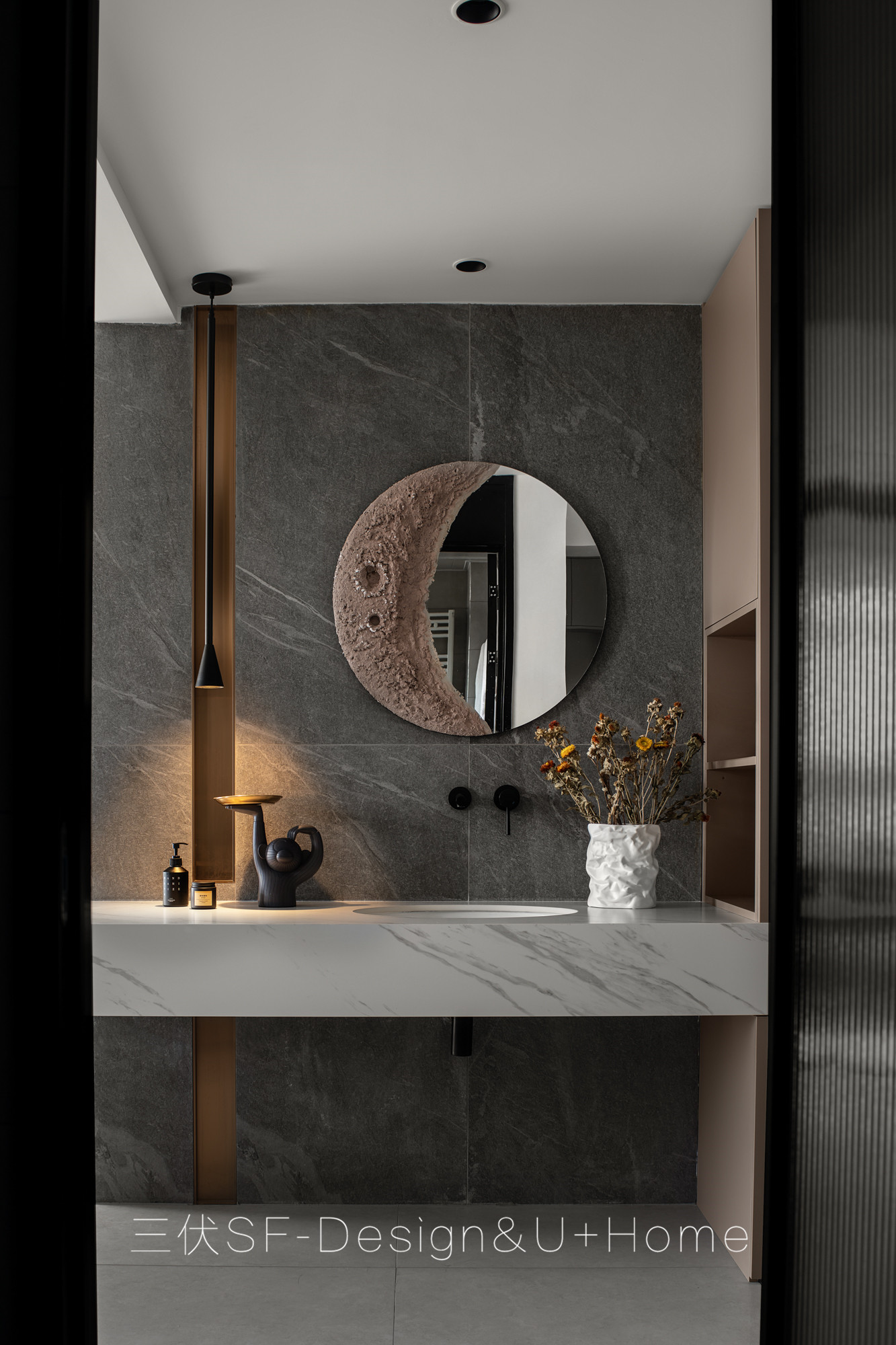 美妆博主家的现代简约风格改造丨三伏设计-55
