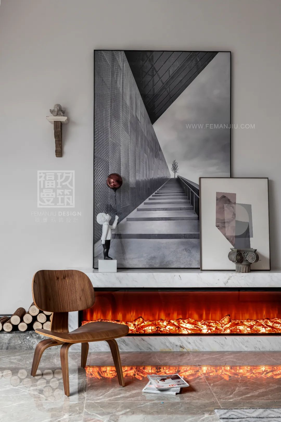 重庆融创博爵堡轻奢混搭别墅私宅设计丨中国重庆丨重庆福曼玖筑装饰设计有限公司-63