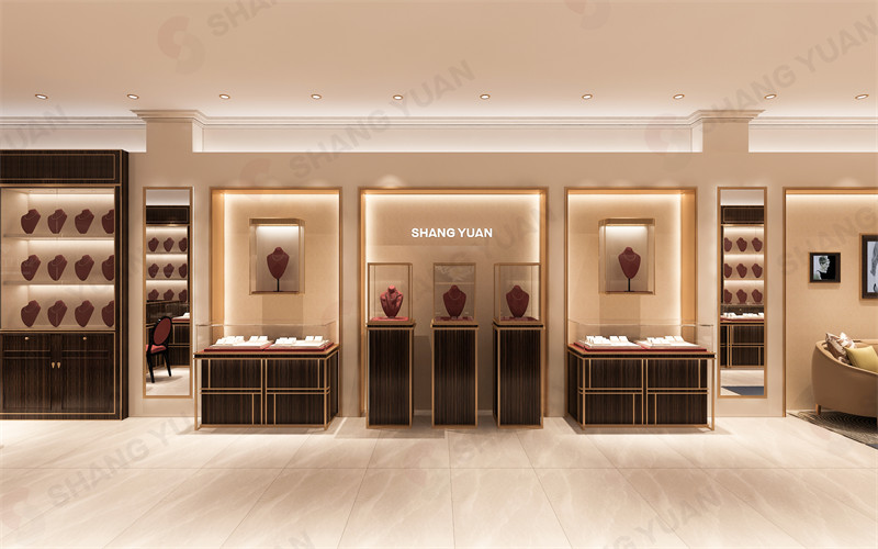 790 square feet Luxury Jewelry Store Interior Design 3D-6