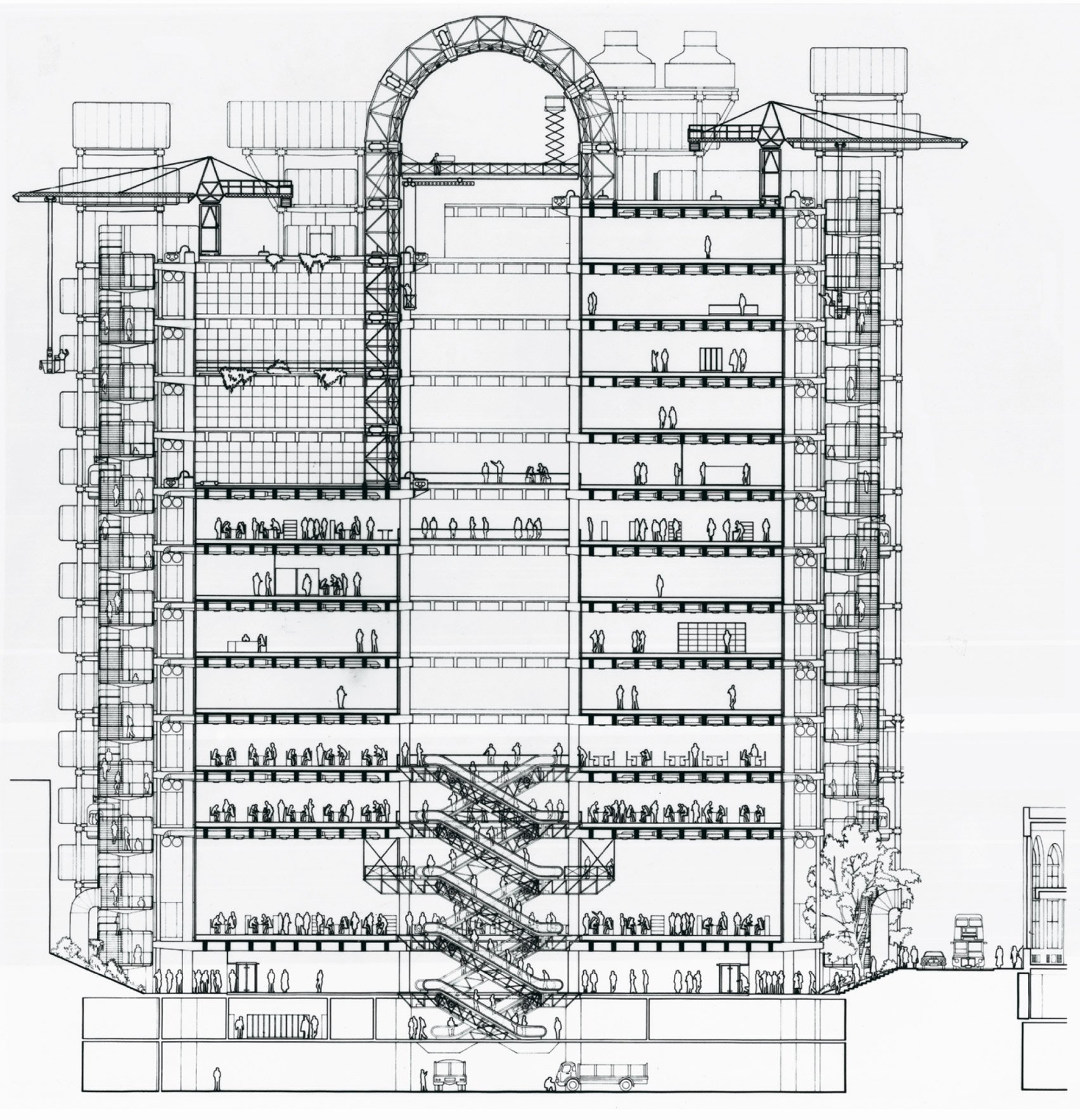 蓬皮杜艺术中心丨法国巴黎丨理查德·罗杰斯-35