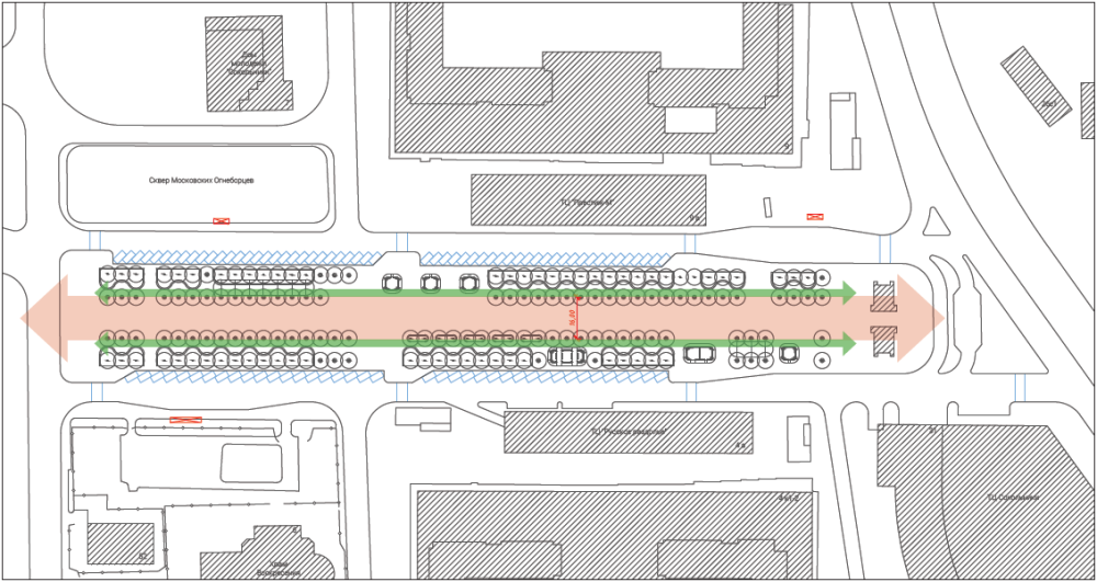 Сокольническая площадь（索科尔尼奇广场改善项目）丨俄罗斯莫斯科丨Megabudka-98