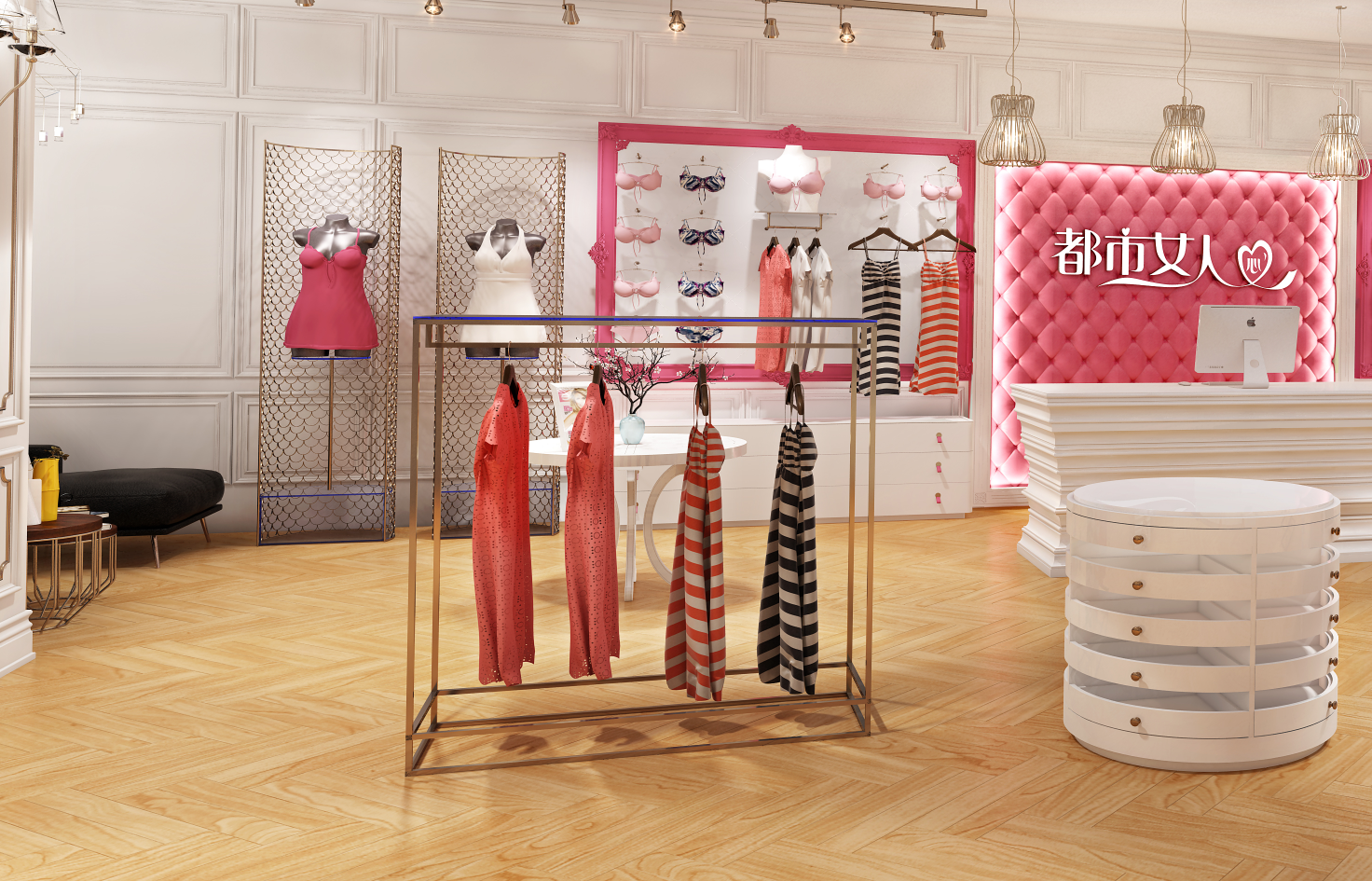 都市女人心内衣品牌终端店面升级设计-11