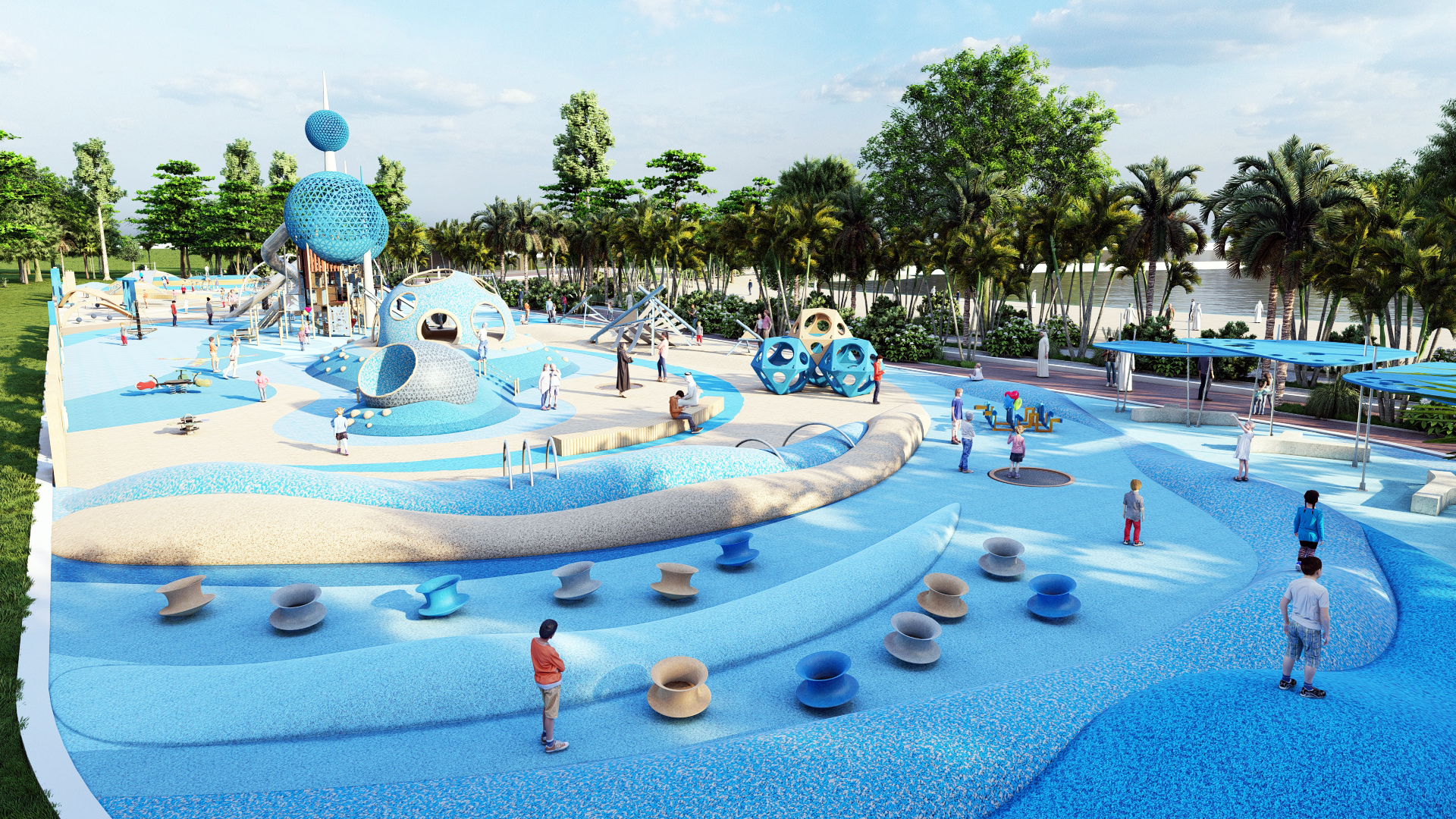 Liner Park Kuwait Architecture playground-10