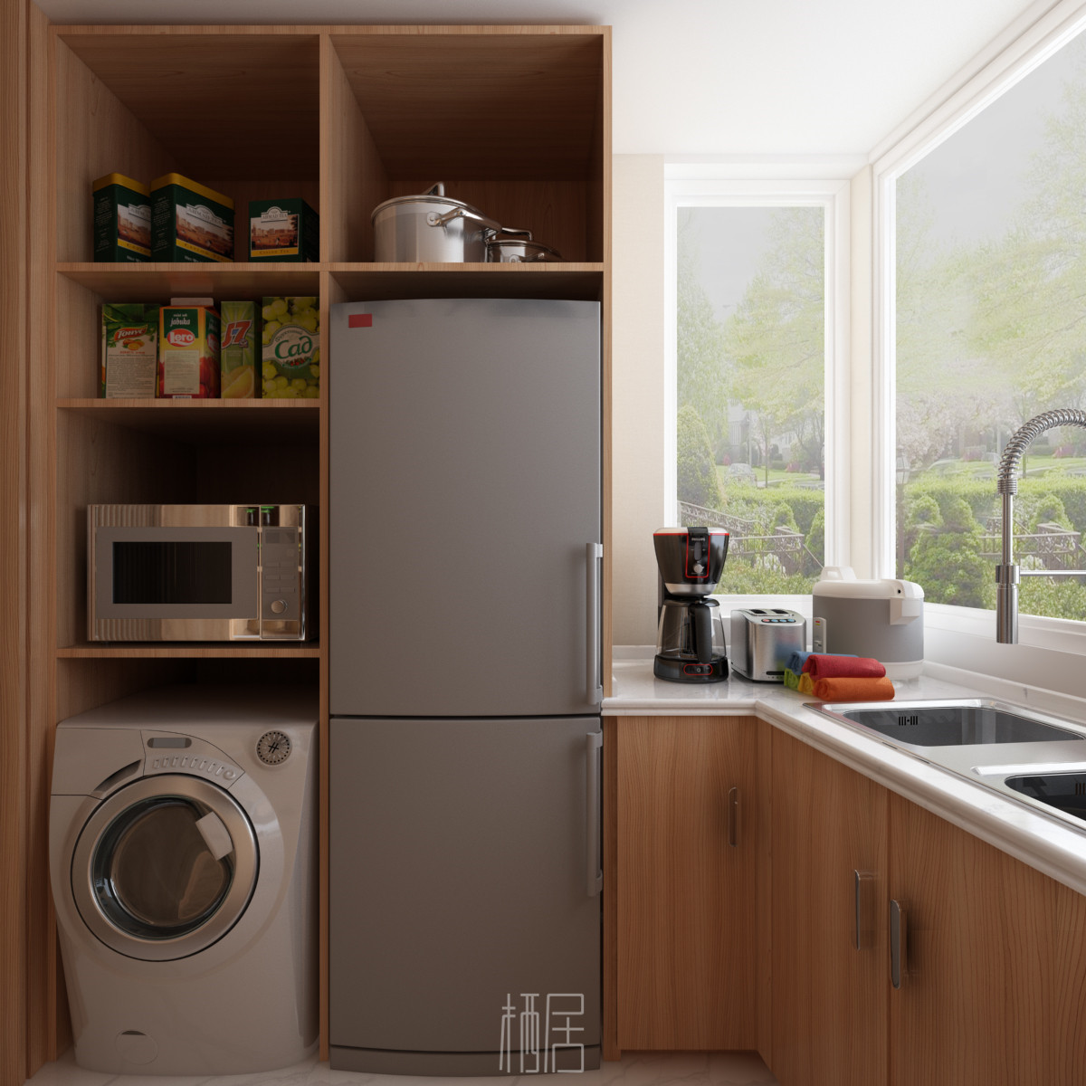 小户型逆袭 | 48 平米一居室变身三室三厅三卫一厨设计-21