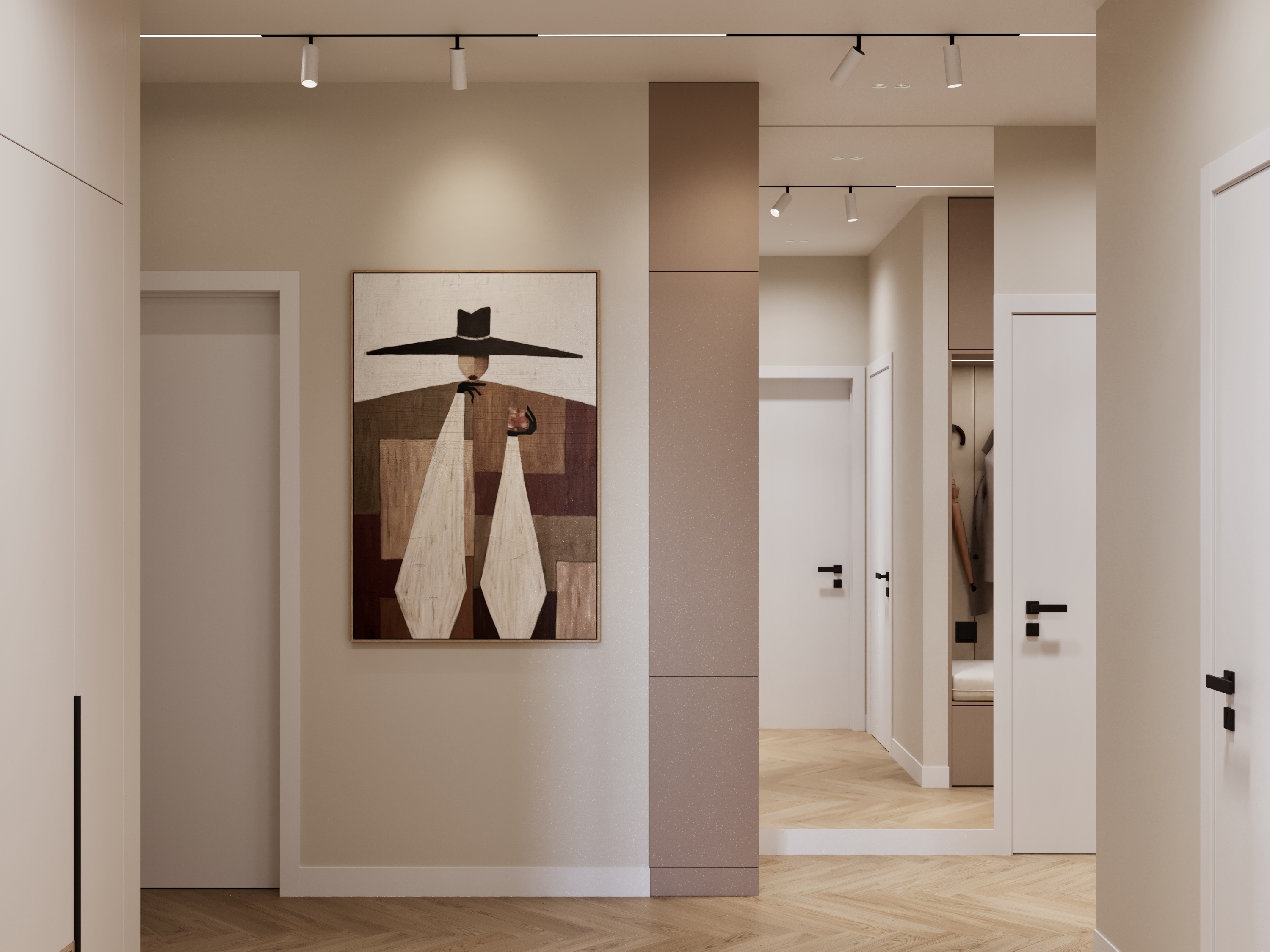 Living Room,KItchen,Hallway室内设计丨ArmeniaYerevan-19