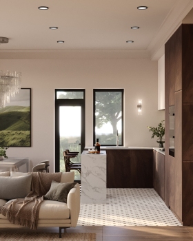 Интерьер кухни-гостиной