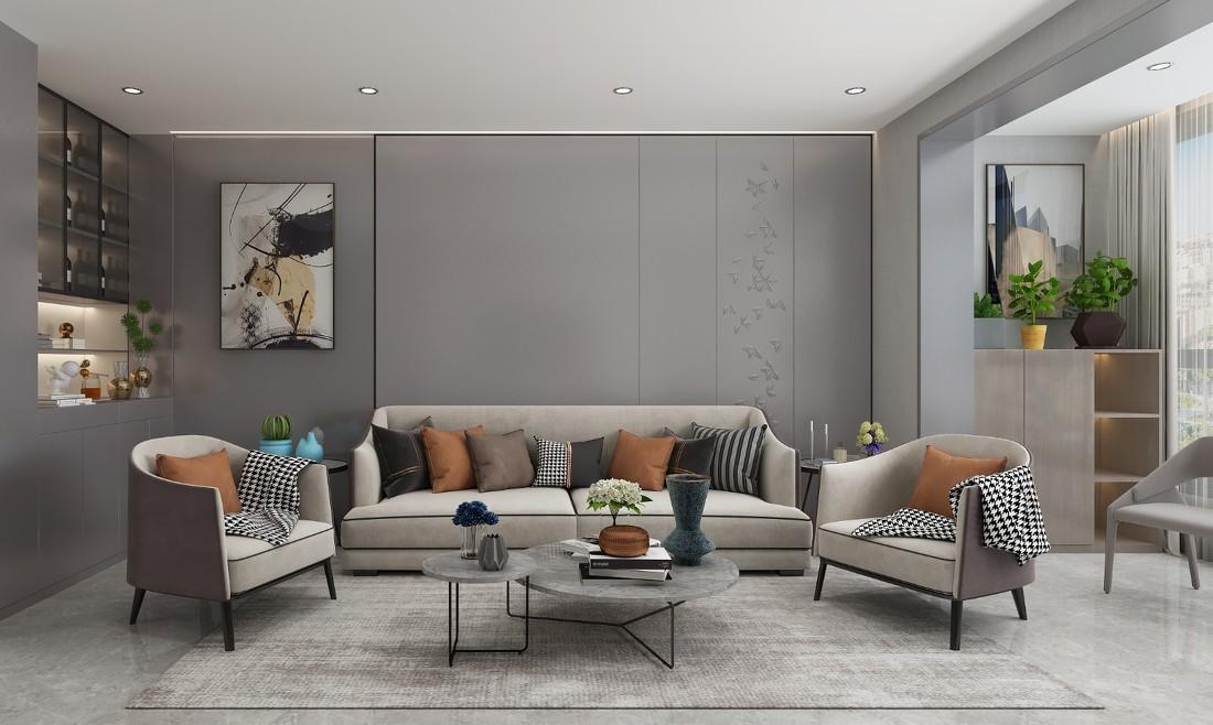 雅灰轻奢现代家居设计-3