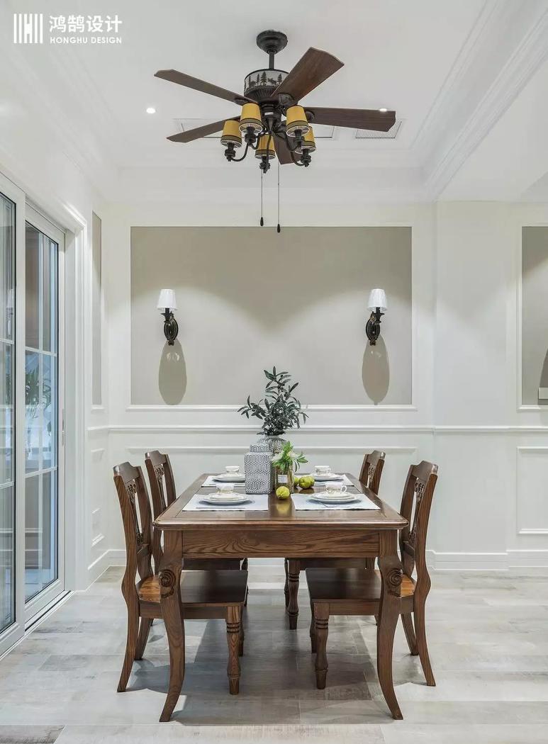 绍兴鸿鹄设计丨别墅优雅流年,温暖美式空间-15