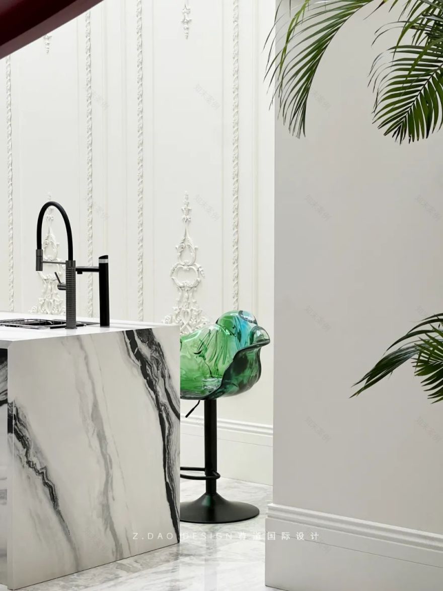 合肥『国贸天成』360㎡奶油法式风叠墅丨尊道国际设计-81