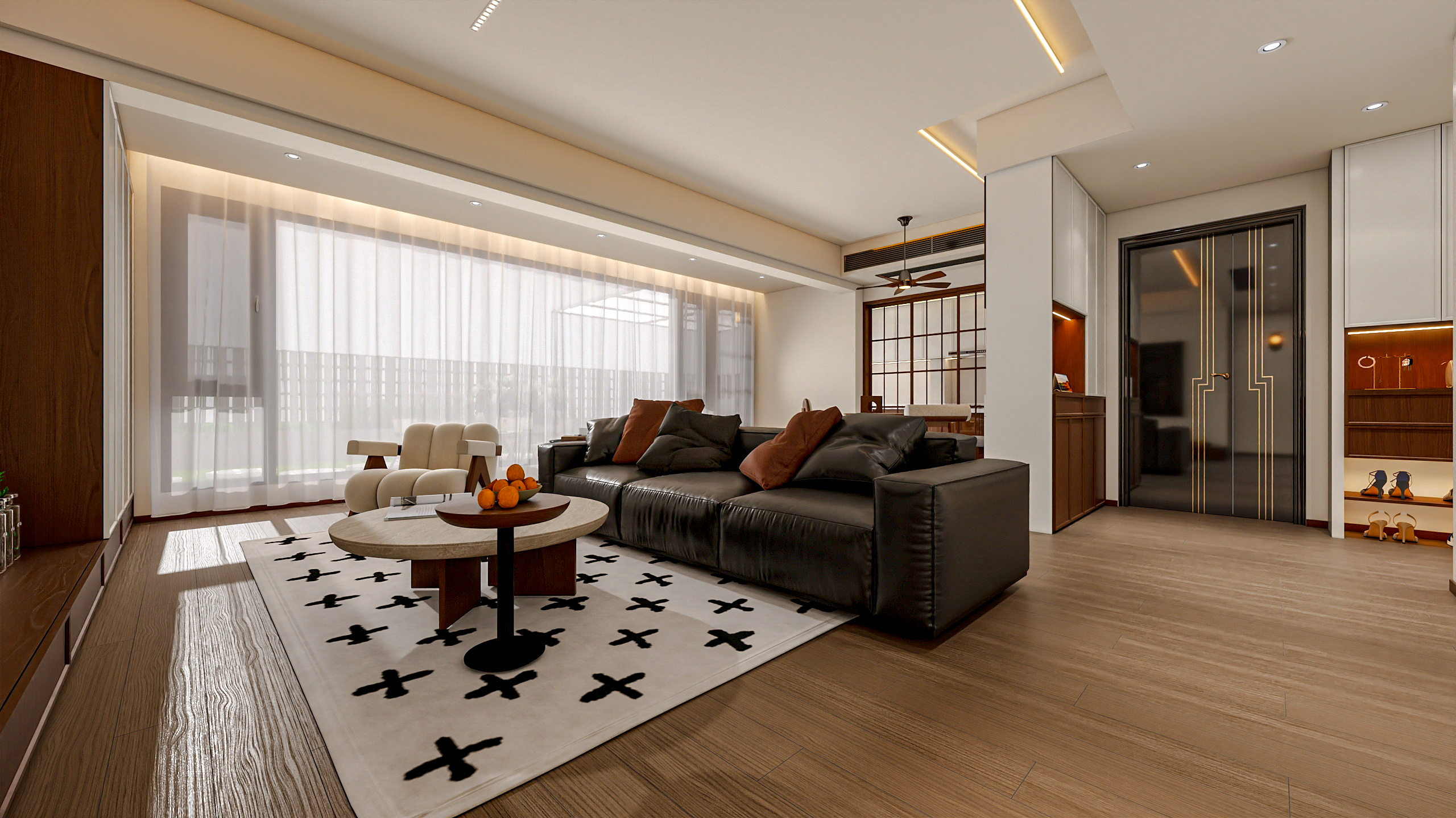 四川岳池雍合湾（180平方中古风三居室）-6