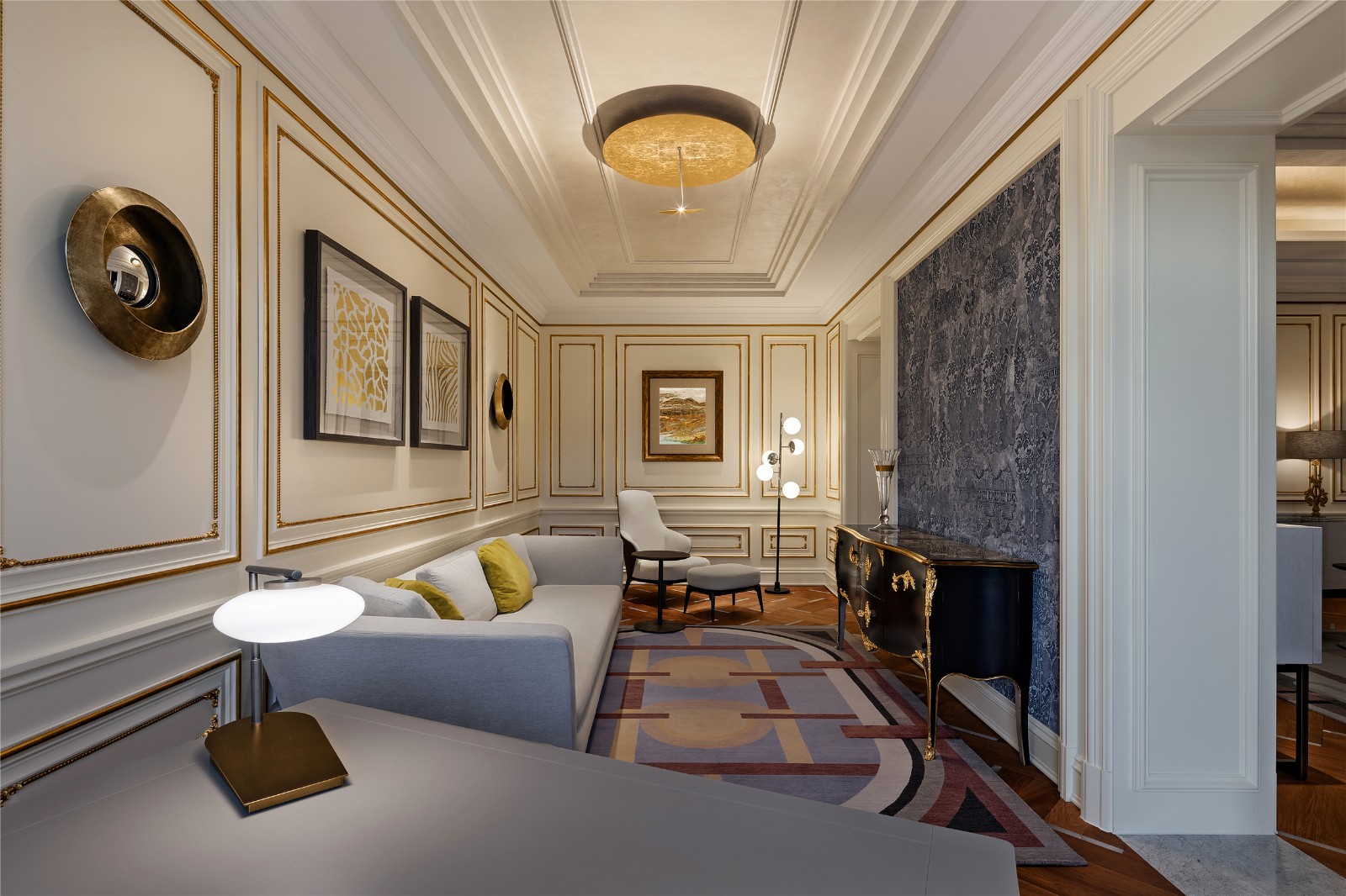 天津法式轻奢别墅,1800㎡现代顶奢大宅的精致解读-15