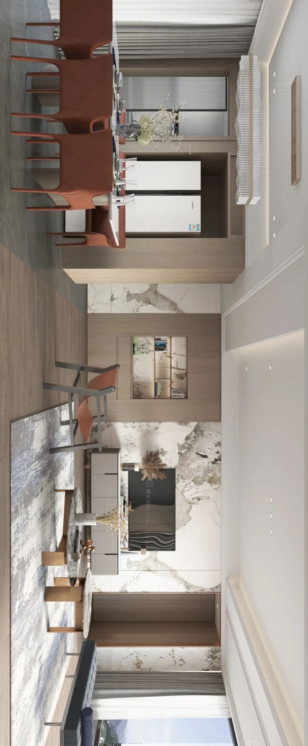 紫金山牡丹园二期 138m²平层户型解析 | 厚朴设计打造奢致生活空间-46