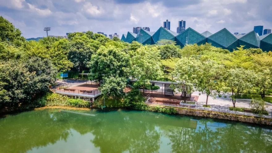 大运智慧公园之湖间|湖上一回首,青山卷白云-13