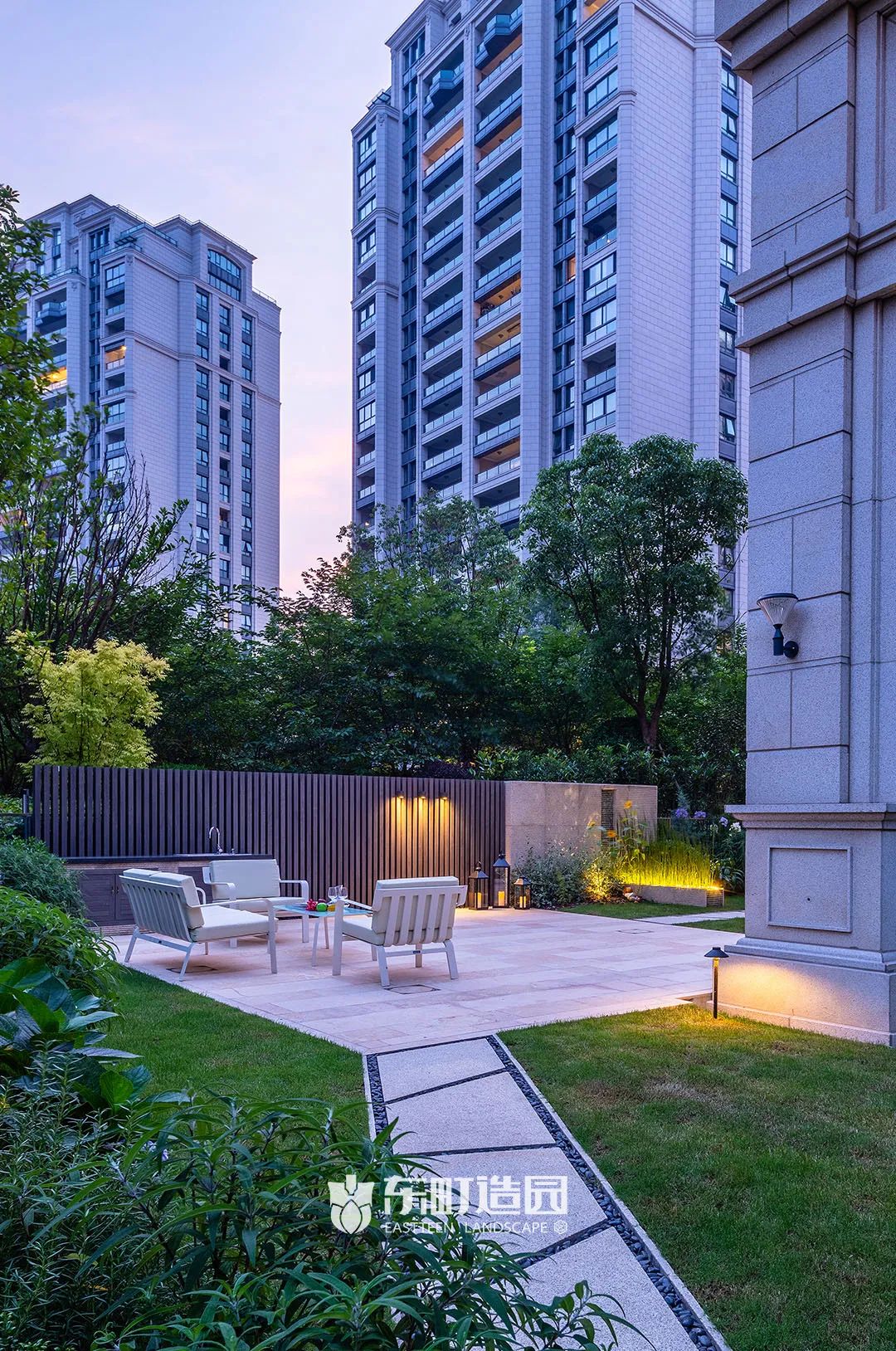 上海简约风花园设计案例-19