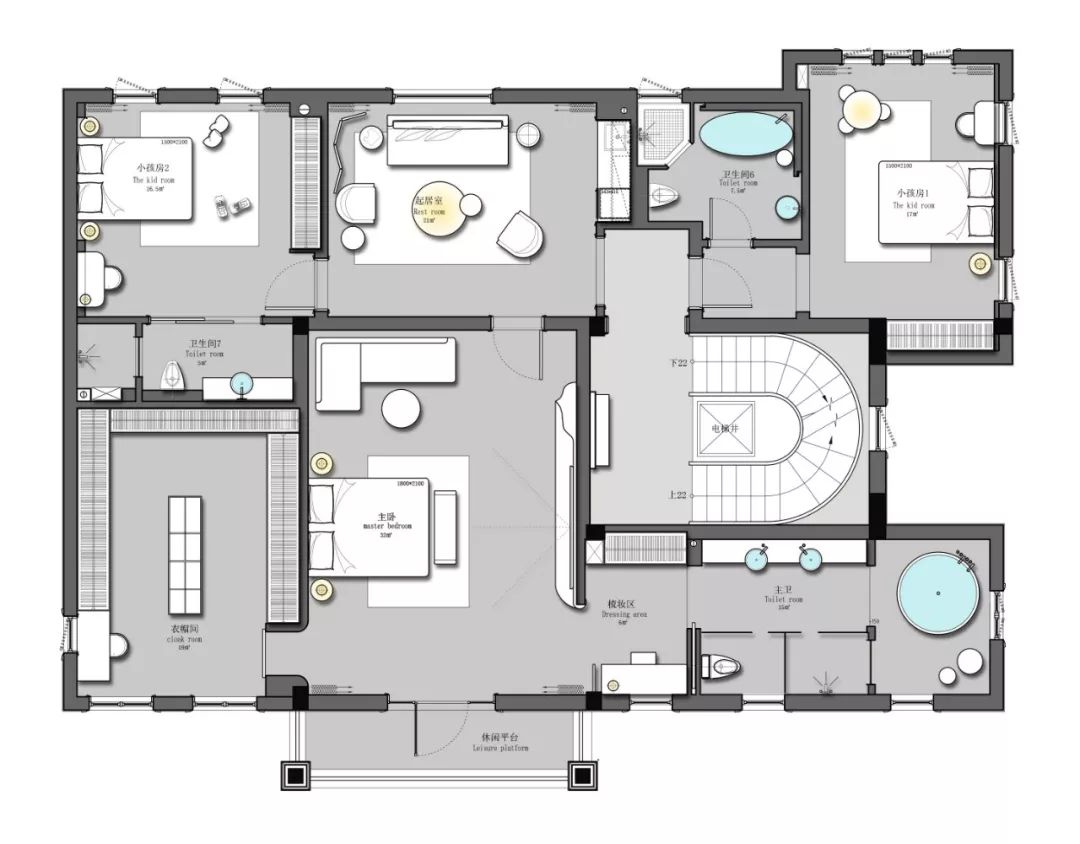 法式现代风独栋别墅，优雅与时尚的完美融合-25