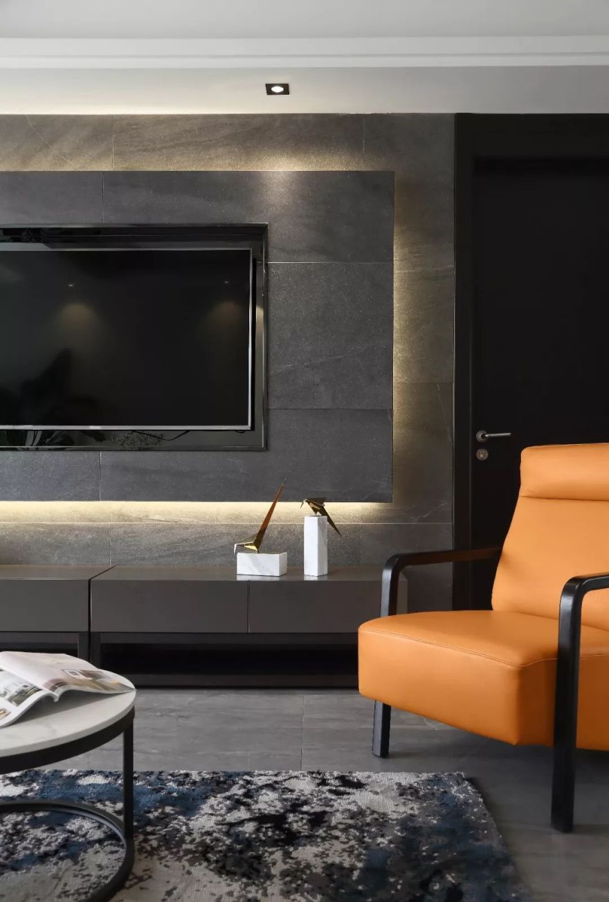 宁波 90 后小夫妻的现代简约暗系家居-0