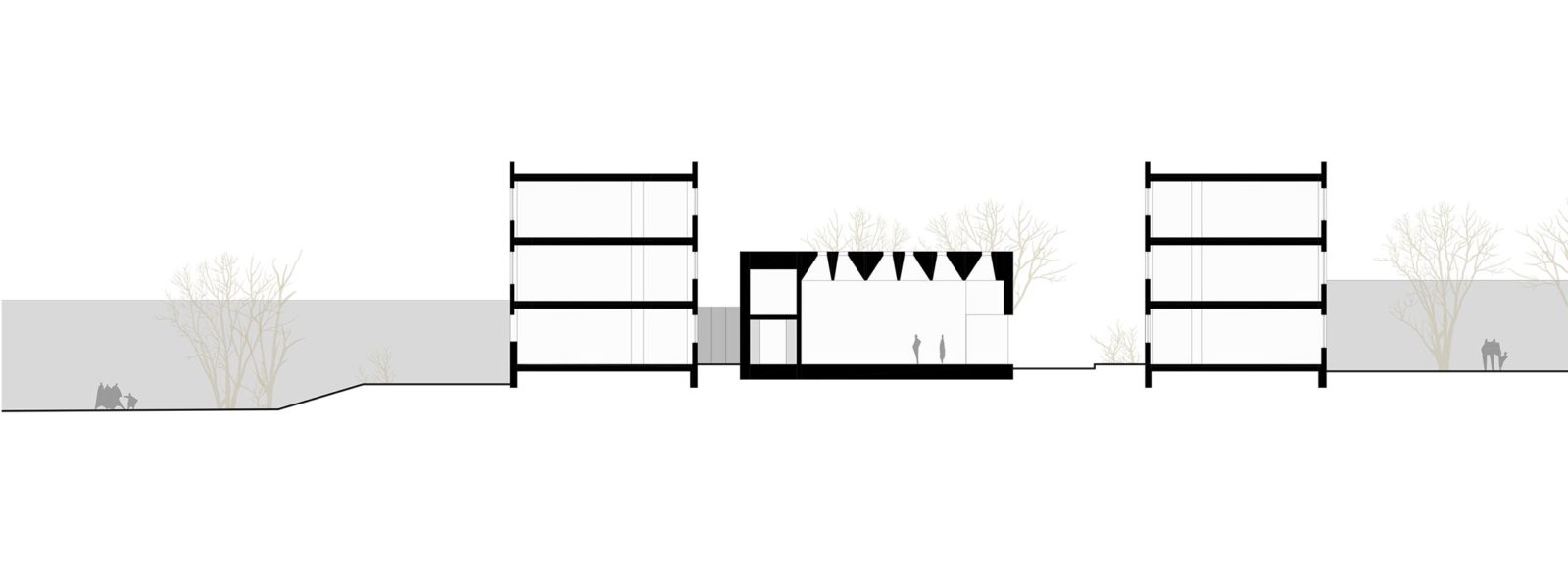 平卡费尔德酒店旅游学校园艺屋

注：HTL常见为德语Handelsschule und Techniksschule （商业与技术学校）或者 Höhere Technische Lehranstalt （高等技术学校）的缩写，结合GARTENHAUS（园艺屋）推测这里可能是与酒店旅游专业相关的学校，HTL Pinkafeld 直译为平卡费尔德高等技术学校，这里意译为平卡费尔德酒店旅游学校 具体还需要结合实际背景确定  丨HTL Pinkafeld  Hertl Architekten-9