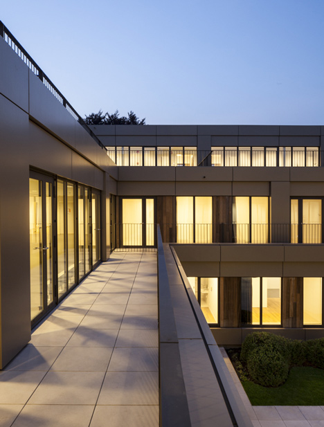 Areal Architecten's Mayerhof retirement home wraps two courtyards-31