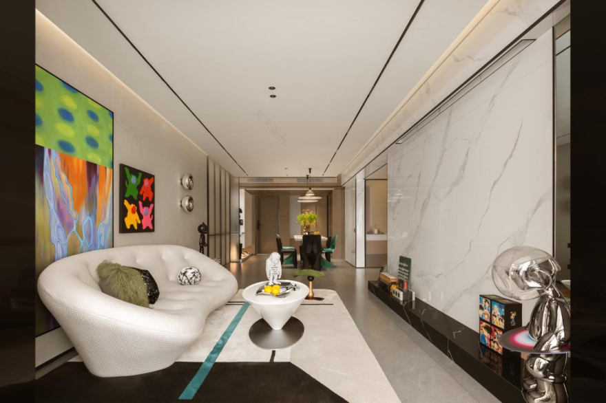 领航云熙样板间 B 户型丨中国西安丨OAD 原准度设计-6