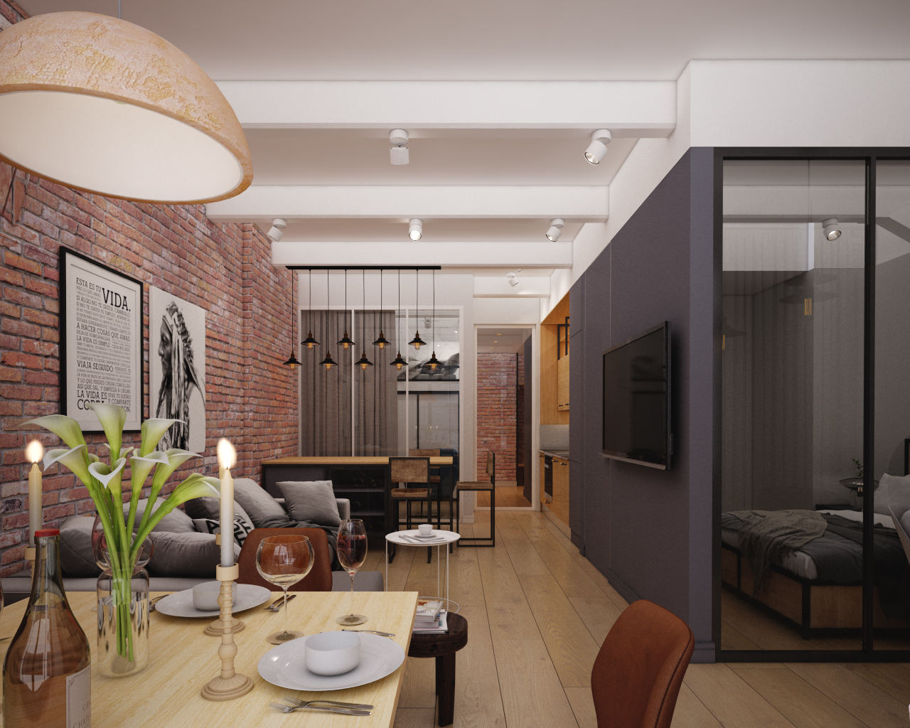 Небольшой лофт в Москве-13