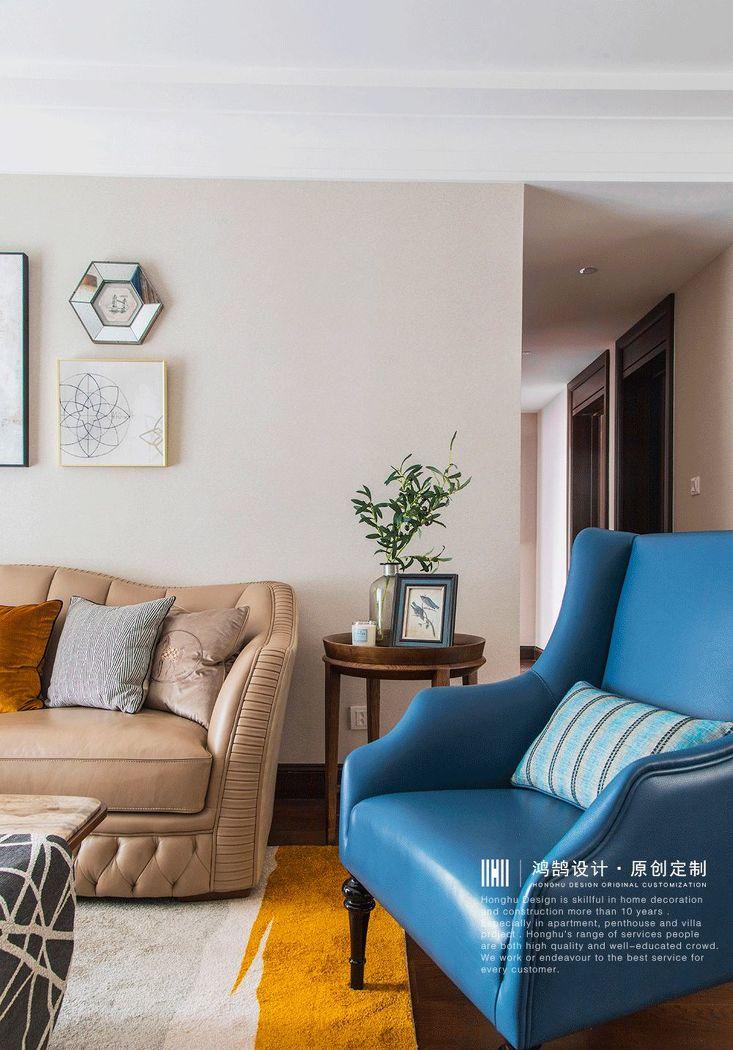 烟灰色轻奢平层软装改造-8