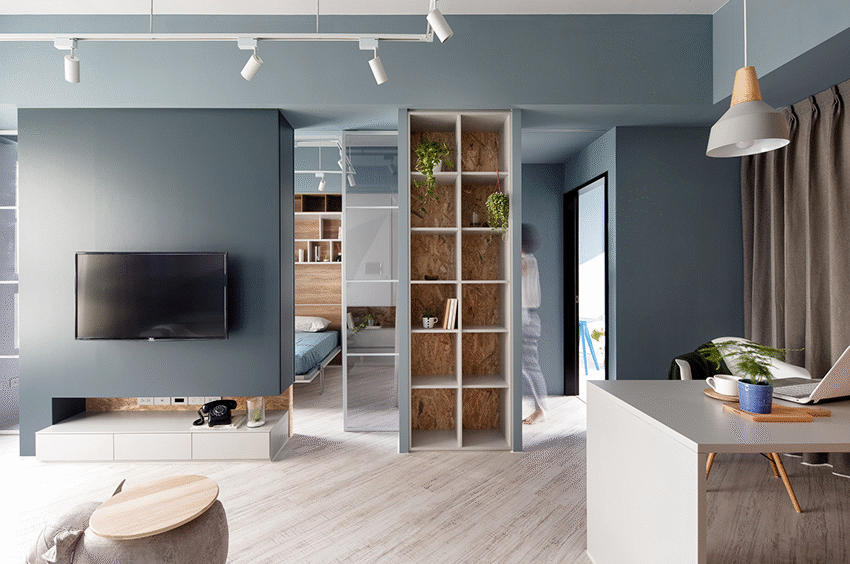 在家捉迷藏！中坜66㎡北欧Loft风回型宅｜合砌设计-4