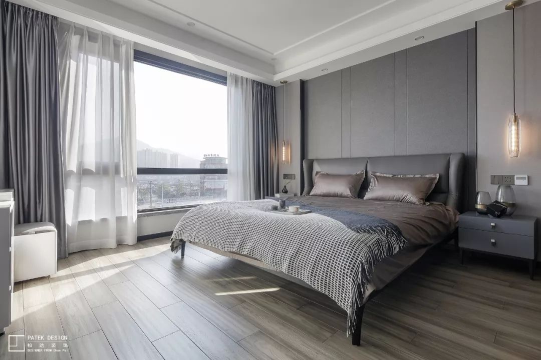 中央湖公馆 140㎡极简黑金家居,低调华丽尽收眼底-29