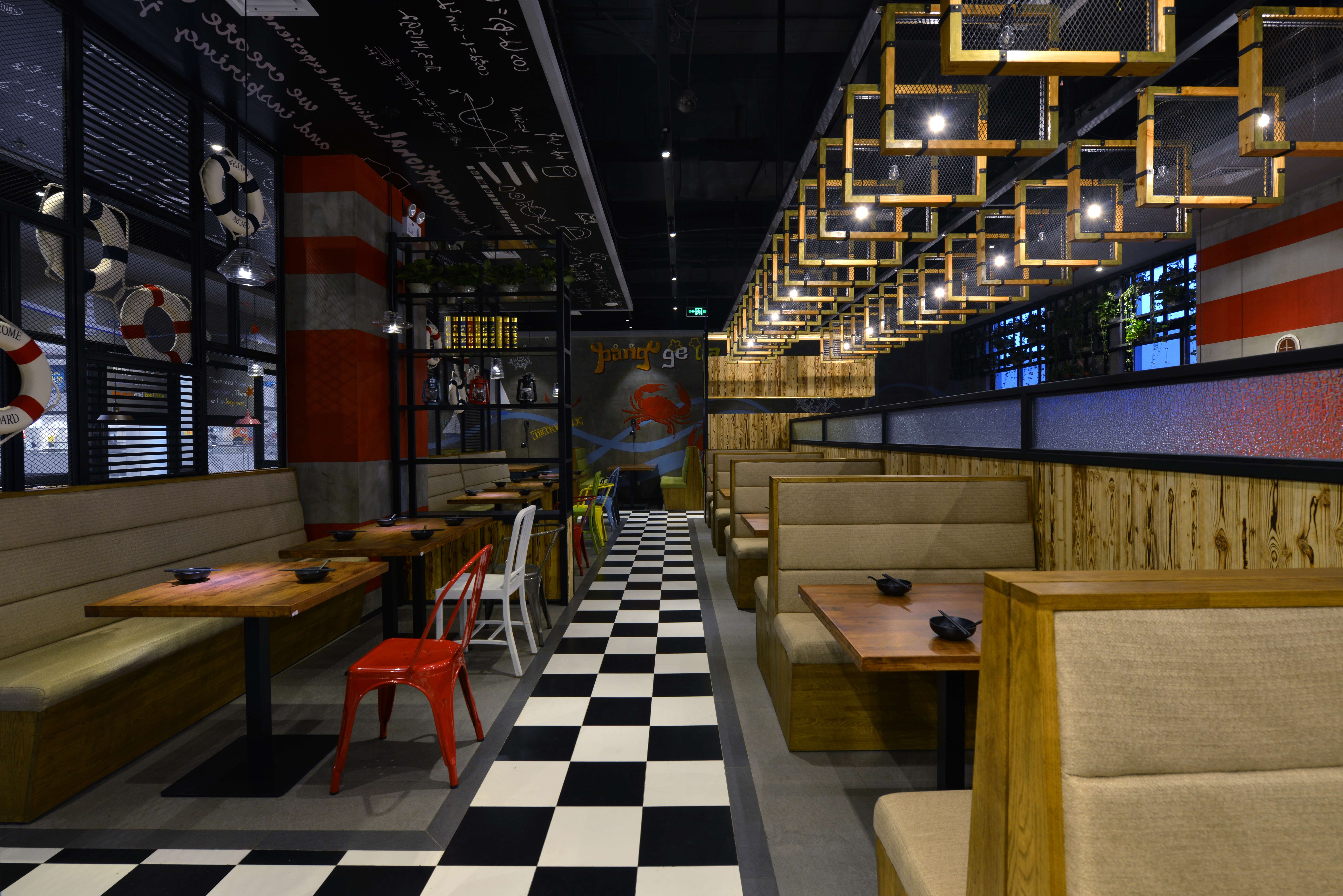 胖哥俩肉蟹煲无锡宝龙店实景照  李浩海设计-9