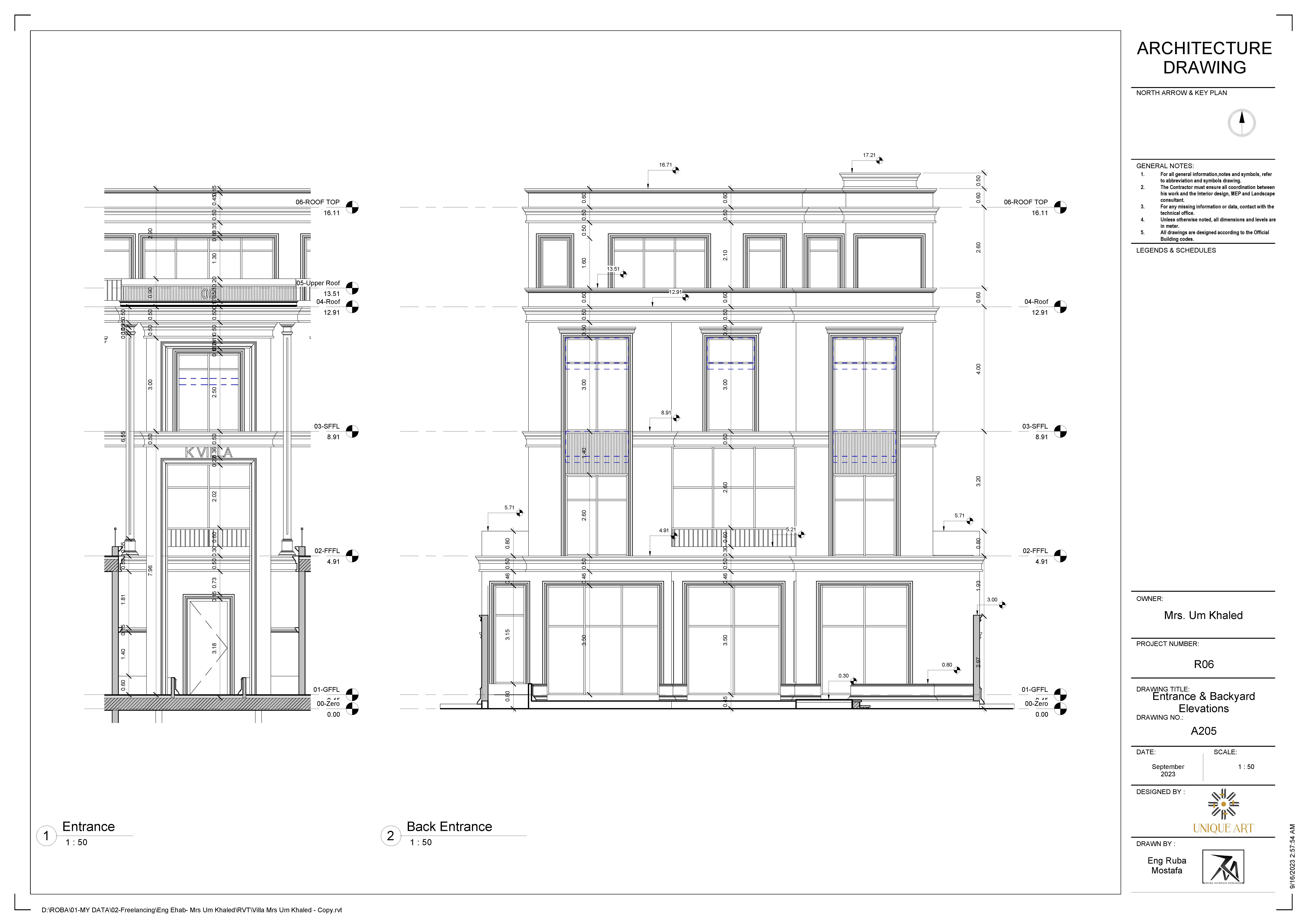 WORKING DRAWING FOR PRIVATE VILLA- KUWAIT-9