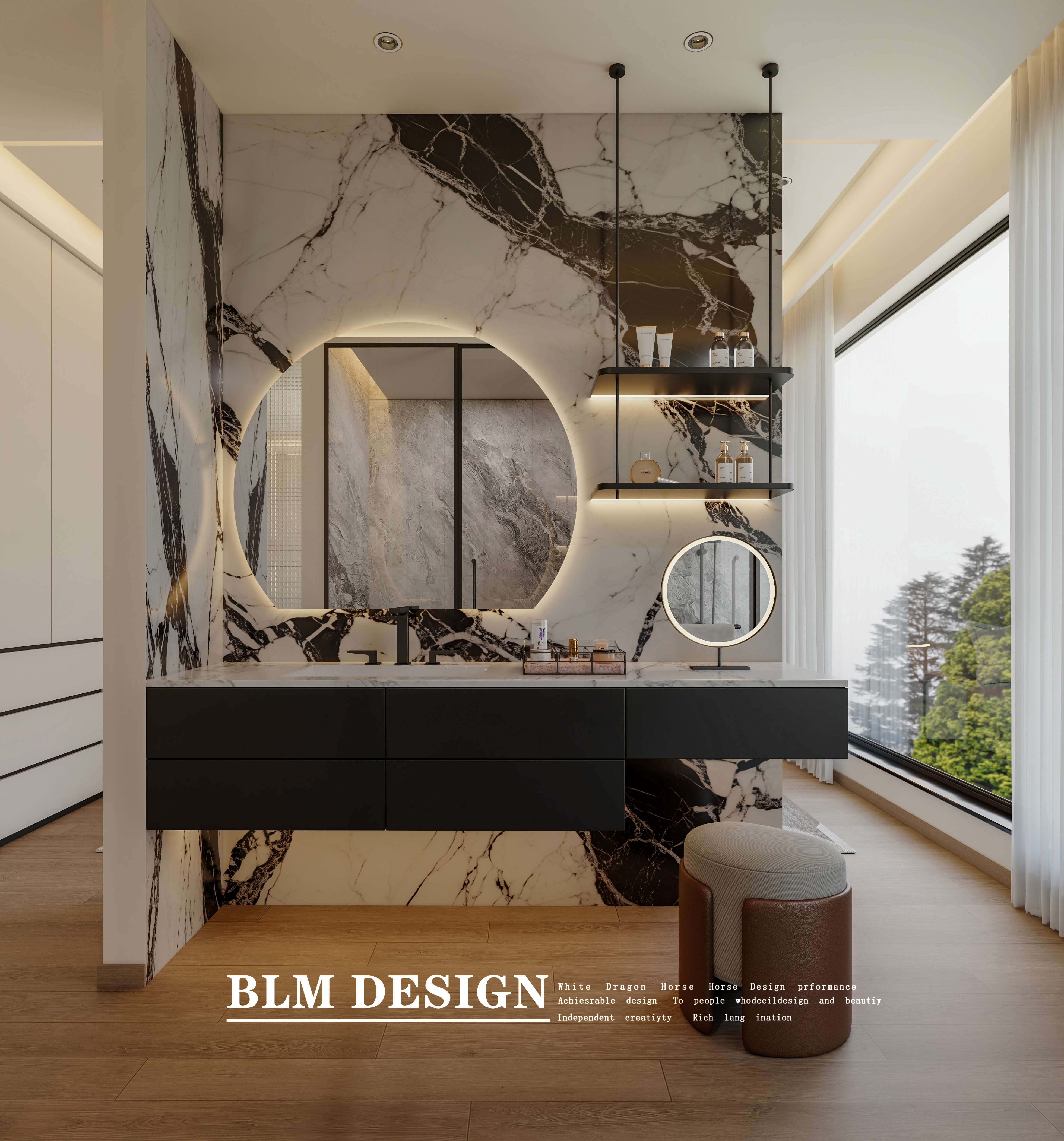 挑空家装效果图案例-4