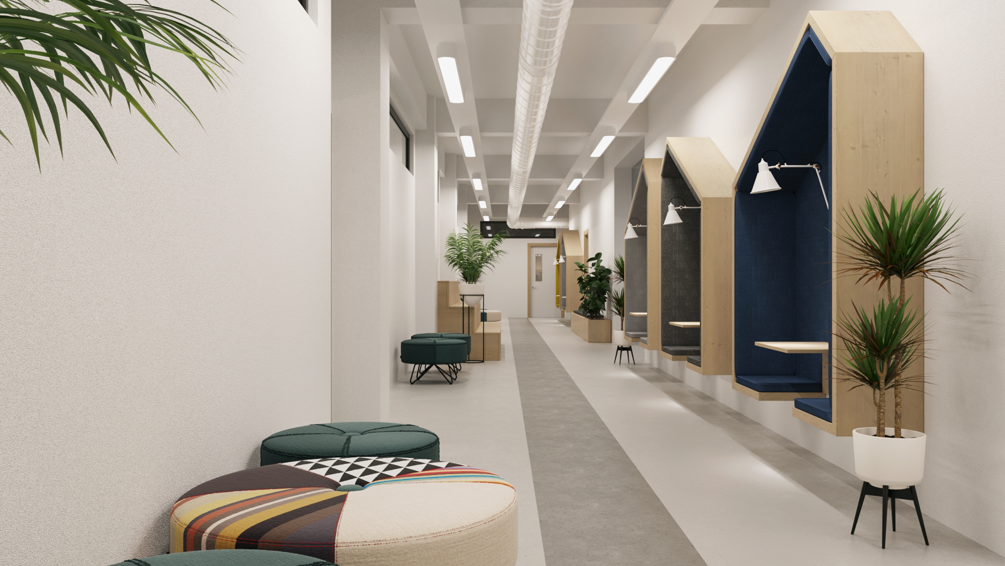 ESKİŞEHİR BİLNET 学校室内概念设计项目-82