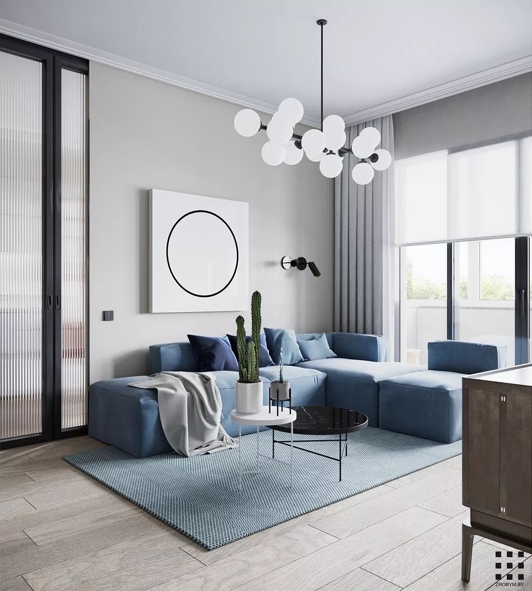 极简北欧风公寓设计，空间元素增添艺术风味-12