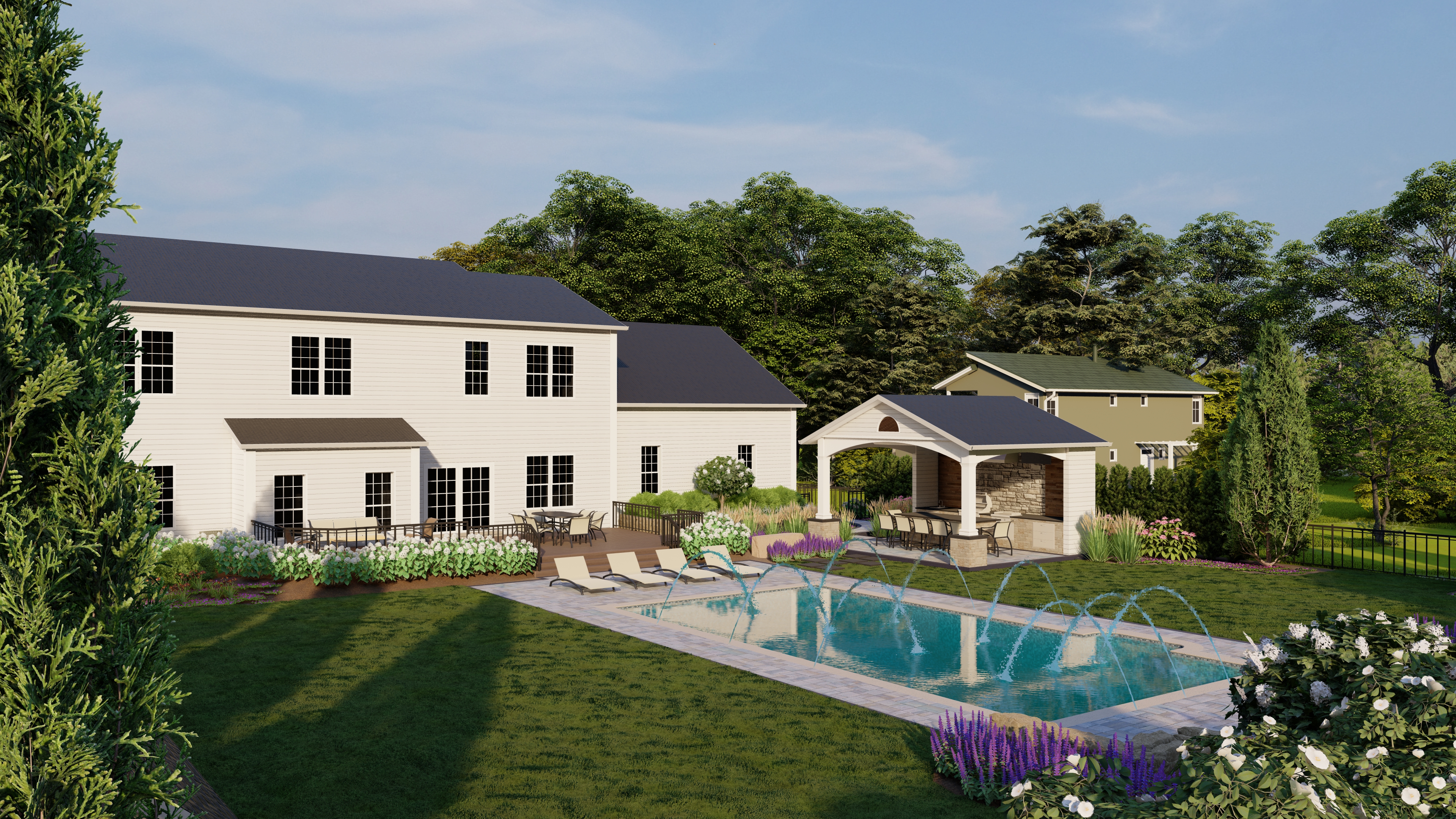 Pine Residence Landscape Visualization - Update-11