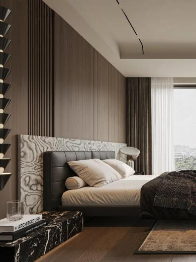 【设计分享】老钱风·意式大平层-35