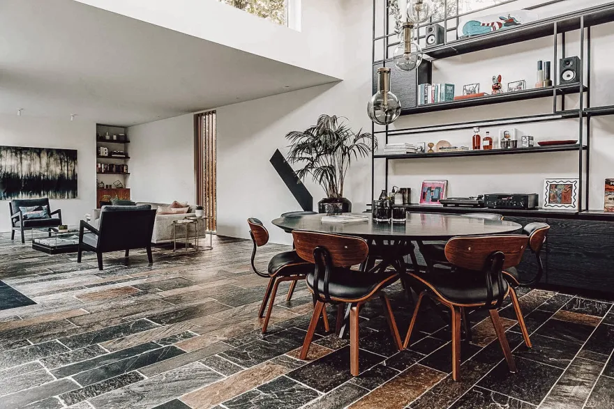 阿姆斯特丹 70 年代平房室内外无缝融合-12