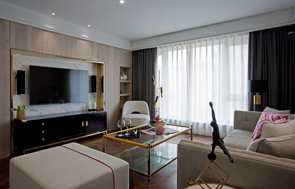 紫金府低奢现代之家装实景摄影-12