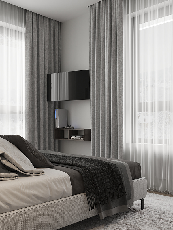 高级灰色系公寓设计 超有范儿！-6