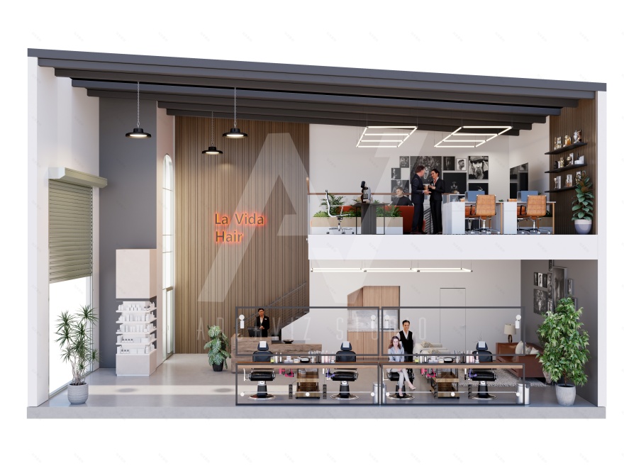 Industrial Complex | 3D Sectional Plans-42