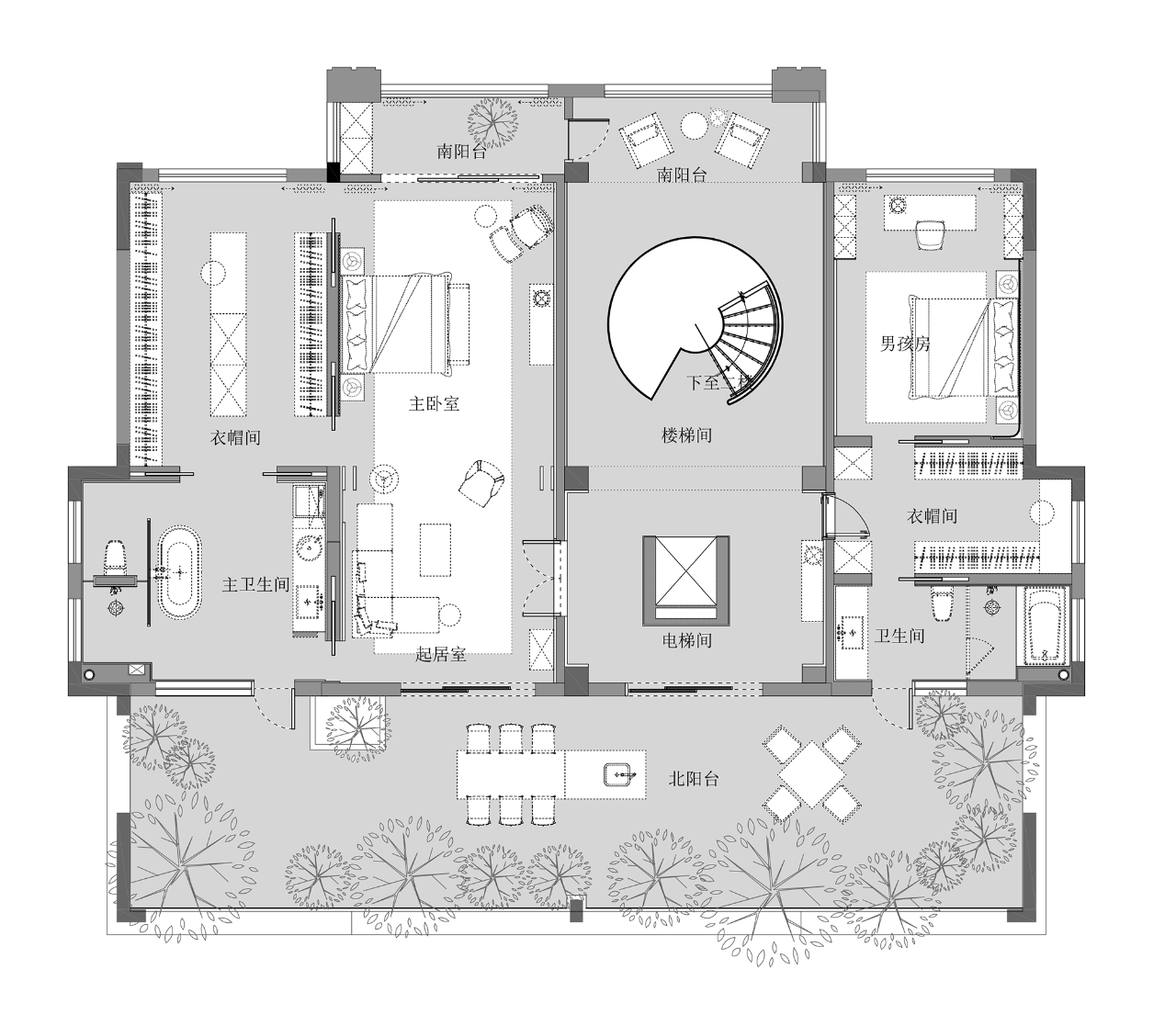 安生设计 吴振宝新作｜1500㎡ 现代别墅，游园如心-81