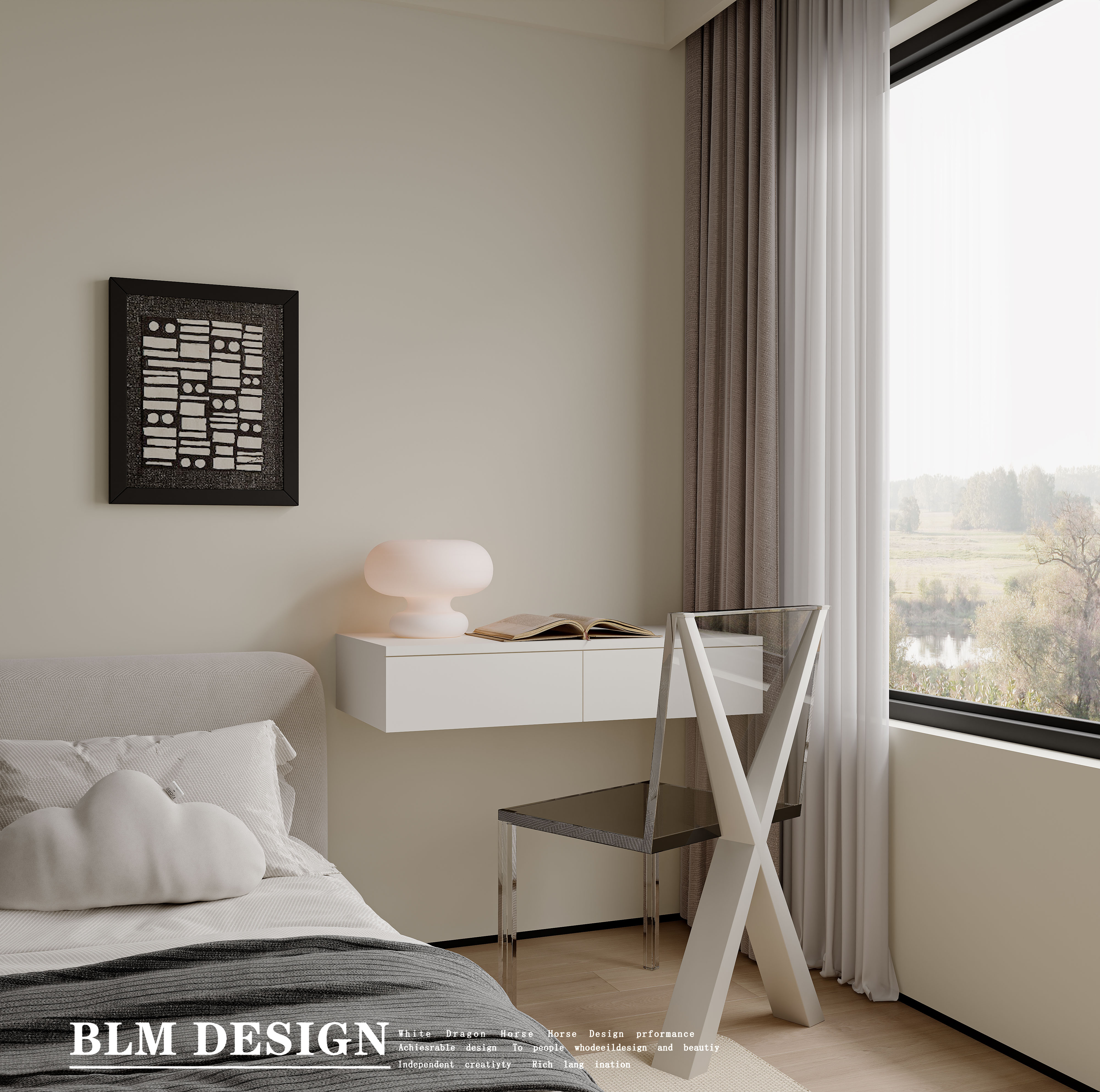 极简  白龙马效果图相关制作项目-2