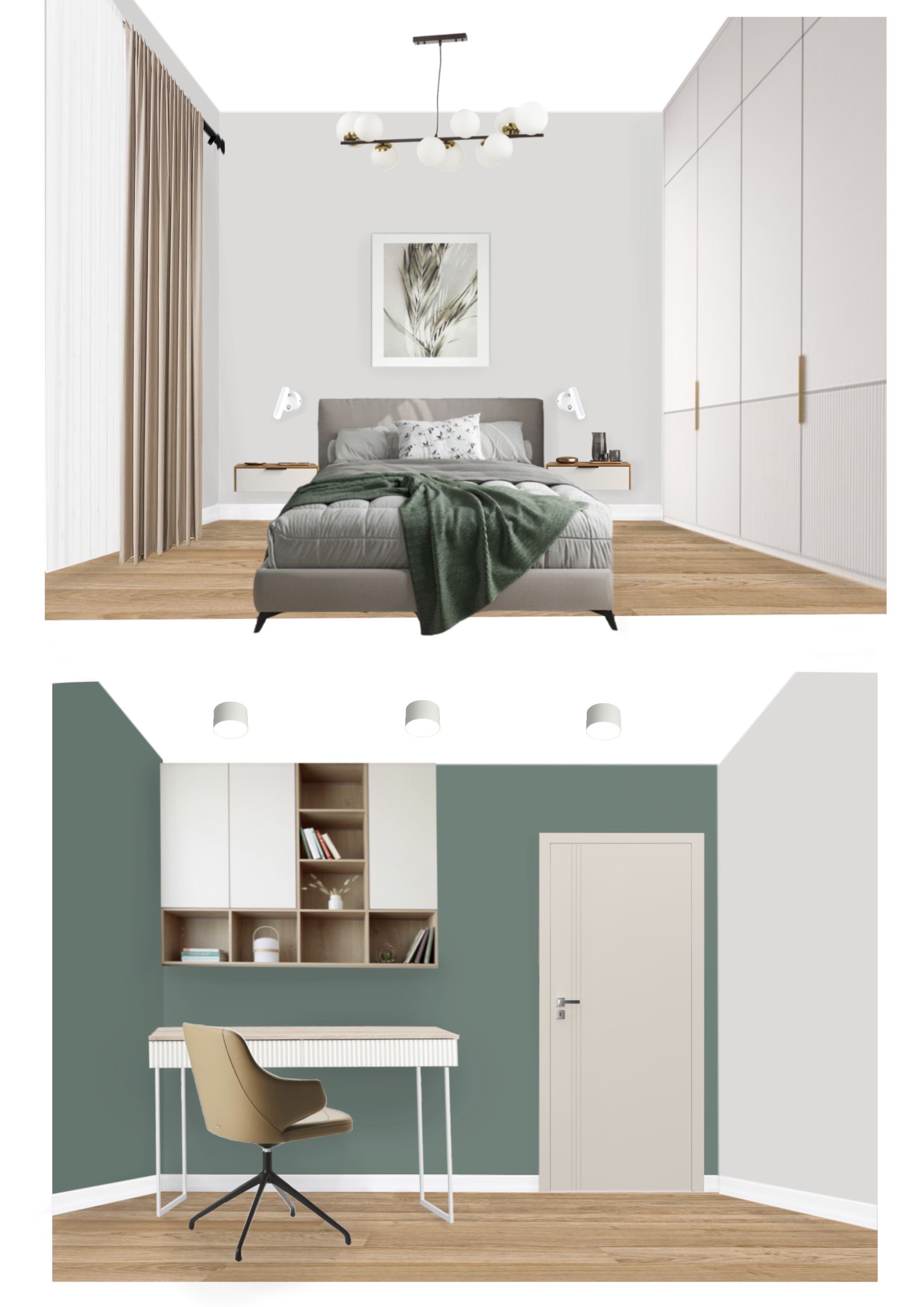 Kondratievsky ave, 55m2, SPb: collages+documentation-2