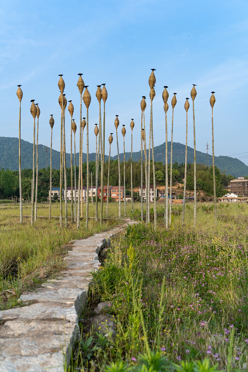 “Bamboo Star”竹灯艺术装置丨中国湖北丨好舍空间设计-22
