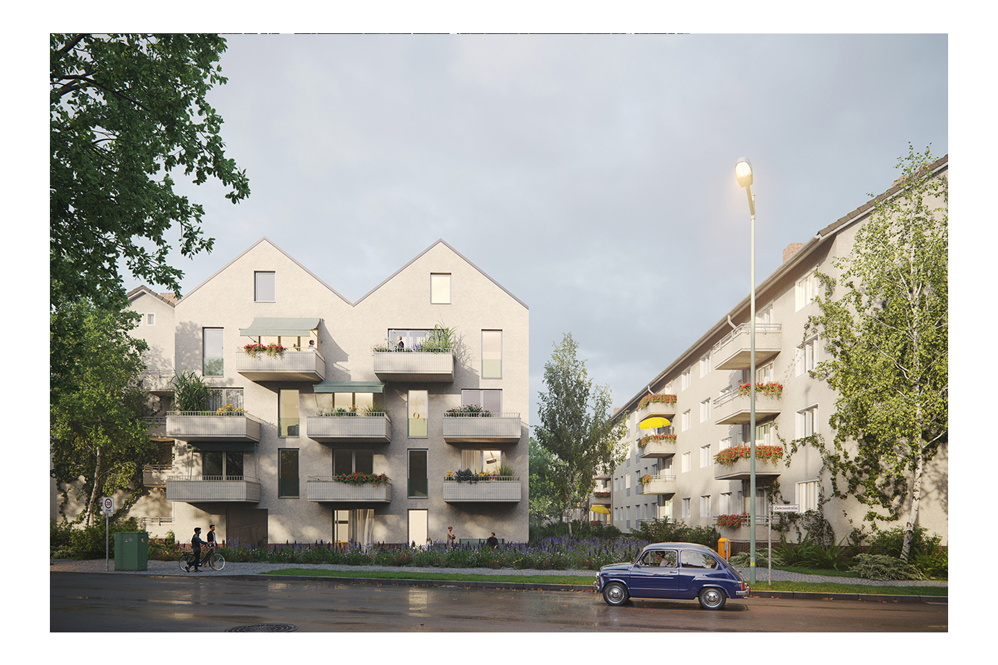 柏林Ziekowstraße 50年代住宅区现代化及发展项目丨德国柏林丨Lorenzen Mayer Architekten-5