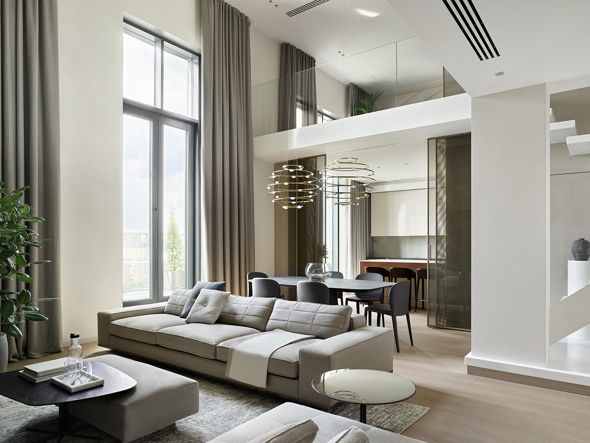 两层顶层公寓丨俄罗斯莫斯科丨Design Bureau No. 11-5