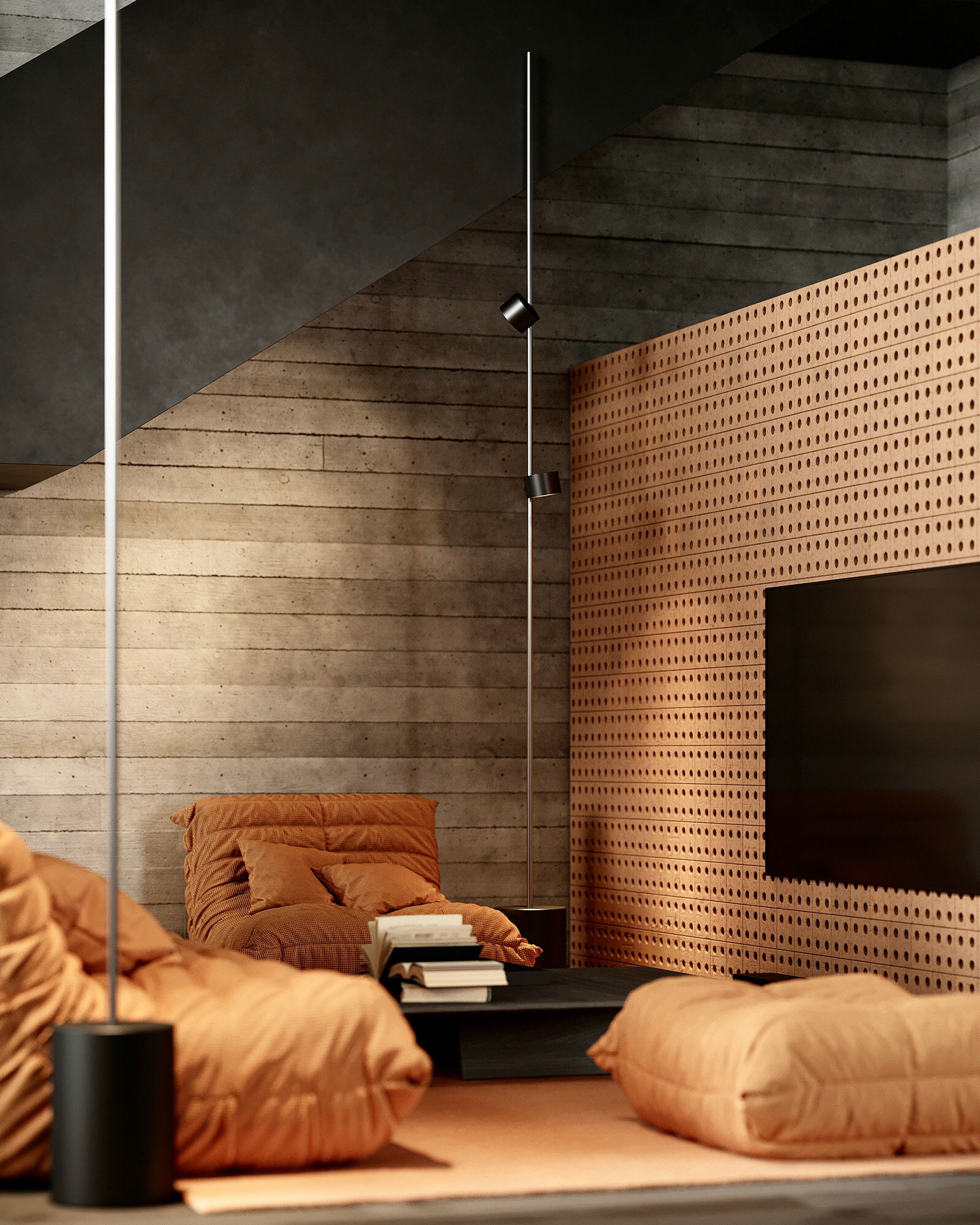 hot walls设计，个性复式住宅！-2