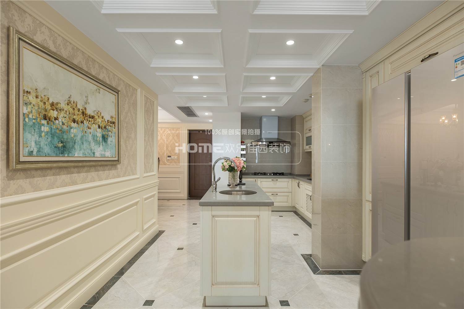 成都三利云锦 135 平米新古典之家 | 精致大气,开放式厨房设计亮点突出-38