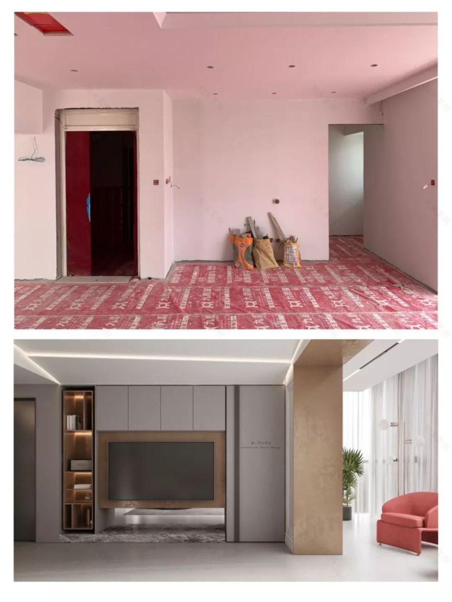 上海 320㎡法式优雅空间,金属与帷幔营造点到为止的奢华感-60