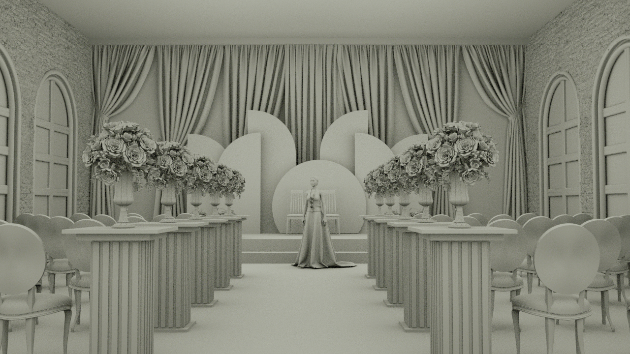 白色婚礼的活动布置设计-5